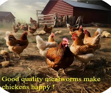 Classic Flock 5lb Dried mealworms - High Protein, Pure Natural, Delicious - Ideal for Chickens, Birds, Ducks, Lizards, Turtles, Fish, and Reptiles, 5lb Meal Worms - Image 3