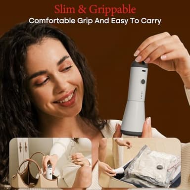 Vacbird Vacuum Bags for Travel with Rechargeable air Pump, 15 Pack Carry-on Size Compression Packing Bags for Luggage and Suitcase, Space Saver for Clothes and Clothing Travel - Image 6