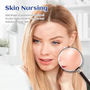 HIQILI Jasmine Essential Oil, Pure & Natural Jasmine Oil for Diffuser, Perfume, Shampoo, Aromatherapy - Image 3