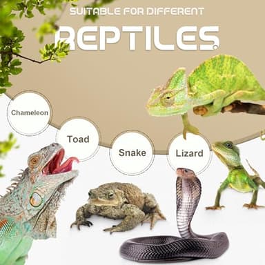 Fischuel Chameleon Feeding Bowl, Hanging Insect Feeder with a Pillar for Prey to Climb Up, Suitable for Chameleon, Bearded Dragon, Lizard, Iguana, Gecko(Khaki) - Image 7