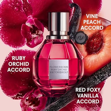 Viktor&Rolf - Flowerbomb Ruby Orchid Eau de Parfum - Women's Perfume - Floral & Fruity - With Notes of Vanilla & Peach - 1 Fl Oz - Image 2