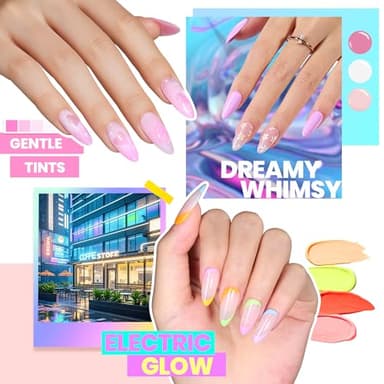 Beetles Gel Nail Polish Set - Chroma Dreams 100 Colors Polish Kit, Pink Blue Orange Purple Fall Winter Gel Nail Colors, with 5Pcs Base Top Coat Soak off UV Gel - Image 6