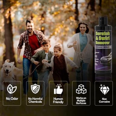 PIMAG Pro-Grade Car Scratch & Swirl Remover Kit, Polishing Compound for Car Surface, Cutting Compound Paint Restorer with Applicator Pad, Safe Vehicle Detailing Supply, add Gloss & Shine-250ML(8.45oz) - Image 6