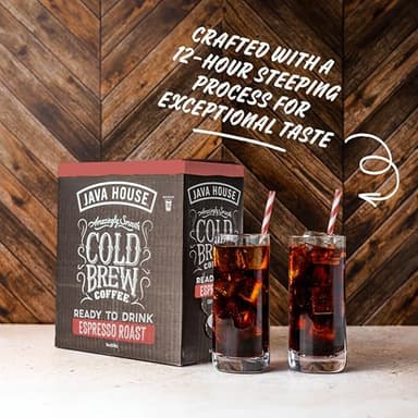 Java House Cold Brew Coffee on Tap – Premium 100% Arabica Dark Roast – Smooth Espresso Flavor with Dark Chocolate Notes – 1 Gallon Box (16 Servings) – Ready to Drink, No Brewing Required, Fridge-Friendly - Image 6