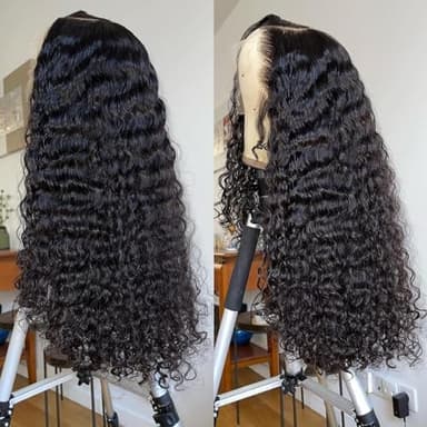 BEEOS 250% Density 13x4 SKINLIKE Real HD Lace Frontal Wig, Curly 0.10mm Ultra-thin Invisible Lace Pre-Plucked Bleached Knots Human Hair 30 Inch - Image 4