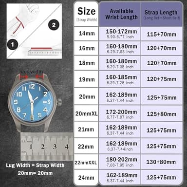 Gomvadr Italian Leather Watch Band Tuscany Natural Vegetable-Tanned Leather Strap,18mm 19mm 20mm 21mm 22mm XL XXL Quick Release Replacement Watch Straps for Men and Women (Cognac/Silver Buckle, 21mm) - Image 6