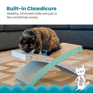 Catstages Easy Life Hammock Cat Lounger & Scratcher – Elevated Spot with Catnip, Comfortable & Multifunctional Design, Supports Cats Up to 20lbs - Image 4