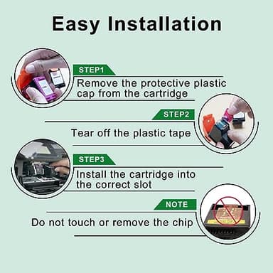 SAILNER 61XL Ink Cartridge Replacement for HP Ink 61 Black and Color Combo Pack 61XL for Envy 4500 4501 4502 5530 Officejet 4630 4635 Deskjet 1000 1010 2540 Series Printer 61 Ink, 2-Pack - Image 4