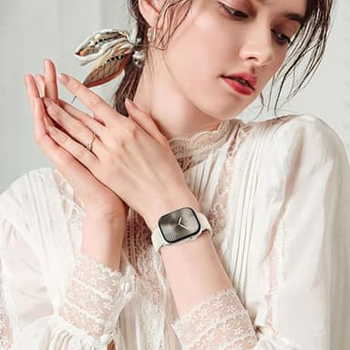 XINGYAS Leather Magnetic Watch Band Compatible with Apple Watch Ultra Band 49mm 46mm 45mm 44mm 42mm 41mm 40mm 38mm Replacement Strap for Women Men iWatch Ultra 3/2/1/SE3/Series 11/10/9/8/7/6/5/4/3/2/1 - Image 8