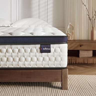 KauRelax King Size Mattress,12 Inch Gel Memory Foam Hybrid Mattress in a Box,with Provide Support and Improve Sleep,Pressure Relief,Bed in Box,Medium Firm,CertiPUR-US Certified - Image 1
