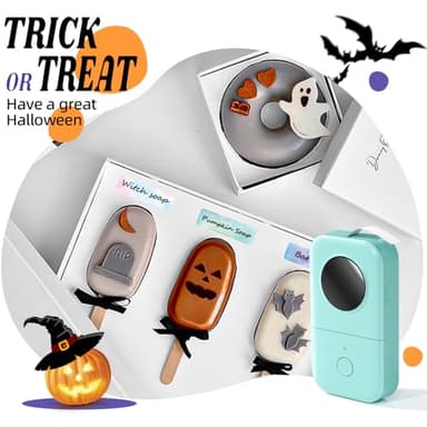 Phomemo D30 Label Maker Machine, Portable Bluetooth Mini Label Printer, Smartphone Handheld Thermal Sticker Small Labeler Multiple Templates Font Icon Inkless Custom Label for Home Kids School Items - Image 2