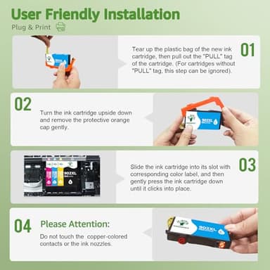 GREENSKY Compatible 902XL Ink Cartridge for HP Printers Replacement for HP 902 902XL Ink Cartridge Combo Pack Compatible with HP Officejet Pro 6968 6978 6970 6958 6960 6975 6954 6962 Printer 4 Pack - Image 6