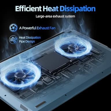 Naclud Laptops, 15.6 Inch Laptop Computer, 12GB DDR4 512GB SSD with Celeron N5095A Processor, FHD 1920x1080 Win 11 Notebook, 52WH Battery, 180° Viewing, Type-C, HDMI, USB 3.2, 5G WiFi, BT5.0(Gray - Image 6