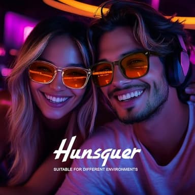 hunsquer Blue Light Glasses for Woman/Men Computer Blue Light Glasses (Gaming lenses) - Image 6