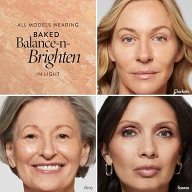 LAURA GELLER NEW YORK Award-Winning Baked Balance-n-Brighten Color Correcting Powder Foundation - Light - Buildable Light to Medium Coverage - Demi-Matte Natural Finish - Image 2