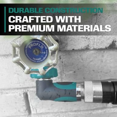2WAYZ 90 Degree Hose Elbow Angle Connector with Shut Off Valve - 2025 Heavy Duty Model, Water Tube Fittings, 90 Degree Elbow with Two Shut Offs, Compatible with Garden Hose and Spigot - Green - Image 2