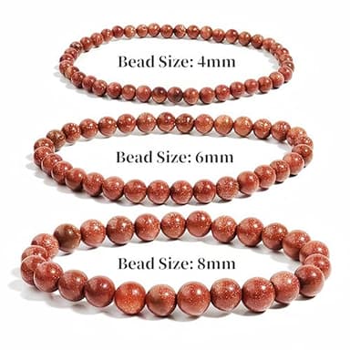 3 PCS Healing Crystal Gold Sandstone Bracelets for Women Men 8mm 6mm 4mm Natural Stone Beaded Stretch Bracelet Jewelry Gifts (T6-Gold Sandstone) - Image 4