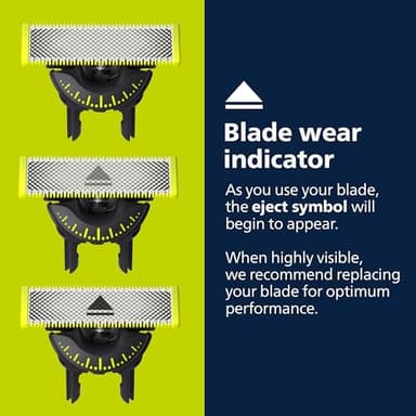 Philips Norelco OneBlade 360 Blades, Genuine Replacement Blades for OneBlade Electric Shaver and Trimmer, 4 Pack, QP440/80 - Image 4