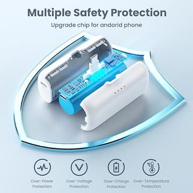 Swyop [2-Pack] Mini Portable Charger 5200mAh Power Bank, 3A PD USB C Cell Phone Portable Power, LCD Display Battery Pack Compatible with iPhone 15/15 plus/15 pro/15 pro Max/Android Phone/Samsung etc - Image 4