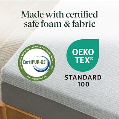 ZINUS 6 Inch Ultima Memory Foam Mattress [New Version], Twin, Fiberglass Free, Medium Firm Feel, Breathable Airflow Memory Foam, Certified Safe Foams & Fabric, Mattress in A Box - Image 3