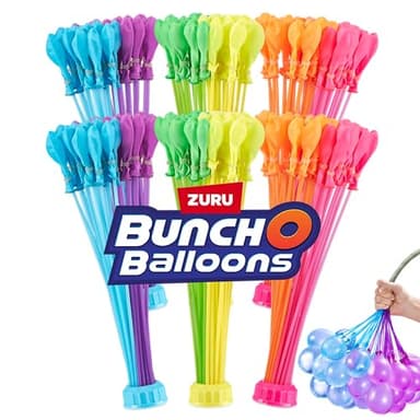 Bunch O Balloons Tropical Party (6 Pack) by ZURU, 200+ Rapid-Filling Self-Sealing Tropical Colored Water Balloons for Outdoor Family, Friends, Children Summer Fun (6 Pack) - Image 1