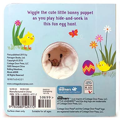 Hippity, Hoppity, Little Bunny - Finger Puppet Board Book for Easter Basket Gifts or Stuffer Ages 0-3 - Image 12