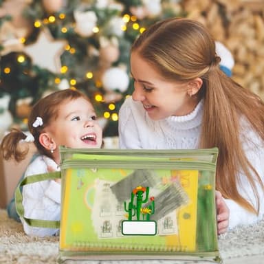 Upgraded Large Size Magic Practice Copybook for Kids, Reusable Grooved Handwriting Practice Book for Preschool Kids Age 3-8 Calligraphy with Catus Pens & Storage Bag (5PCS 7.3 * 10.3 inch) - Image 9