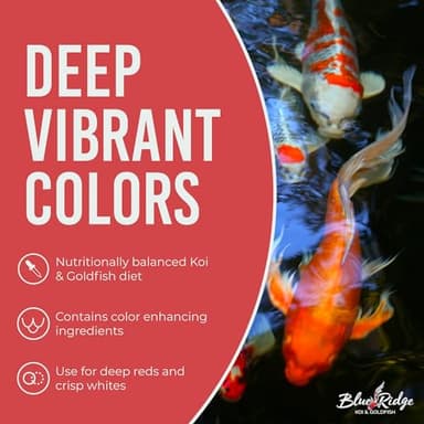 Blue Ridge Koi Fish Food 5lb - Koi Food Large 3/16" Growth Formula, Goldfish Food, Premium Fish Food for Ponds, Ponds Fish Food, Floating Pond Pellets - Image 5