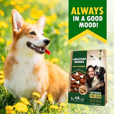 Beloved Pets Dog Treats, Calcium Bones Wrapped Chicken & Rawhide Free Chew 11Oz - Pet Healthy Dried Snacks & Grain Free Meat - Bulk Best Chews for Christmas, Training Small & Large Dogs - Made for USA - Image 8