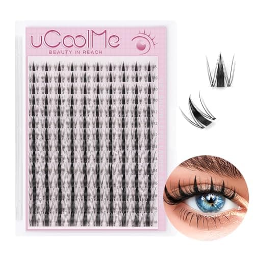 Fairy Lash Clusters 8-18mm Manga Eyelash Clusters C Curl - WideSpan DIY Eyelash Extensions Wet-Look Spiky Anime Lashes Individual Fake Eyelashes Clusters with 0.05mm Ultra-Thin Invisible Lash Band - Image 1