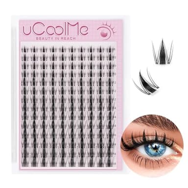 Fairy Lash Clusters 8-18mm Manga Eyelash Clusters C Curl - WideSpan DIY Eyelash Extensions Wet-Look Spiky Anime Lashes Individual Fake Eyelashes Clusters with 0.05mm Ultra-Thin Invisible Lash Band - Image 1