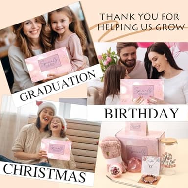 Birthday for Daughter from Mom, Bonus Daughter Gifts for Women, Christmas Gifts Basket with Bracelet Necklace, in Law Gifts from Mother - Image 6