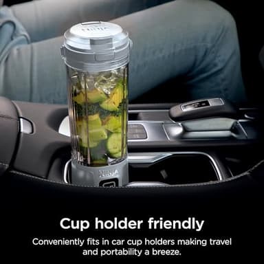 Ninja Blast Portable Blender & Accessories, Cordless, 18oz. Vessel, Personal Blender for Shakes & Smoothies, Leakproof Lid & Sip Spout, USB-C Cord, Dishwasher Safe Parts, BPA Free, Grey, CL155AGY - Image 4
