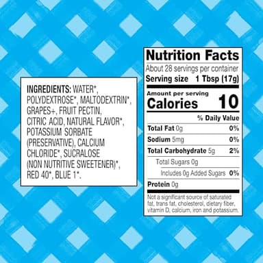 Smucker’s Squeeze Sugar Free Concord Grape Jam, 16.5 oz. Bottle, 12 Count - Image 2