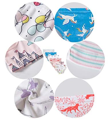 Barara King Toddler Soft 100% Cotton Panties Little Girls' Undies Assorted Underwear (Pack of 6) Size 4 - Image 2