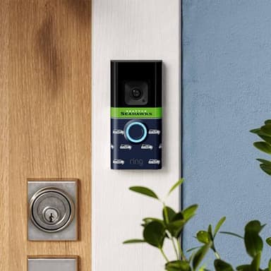 All-New Limited Edition, Official NFL Faceplate for Ring Doorbells - Video Doorbell 3, Video Doorbell 3 Plus, Video Doorbell 4, Battery Doorbell Plus, and Battery Doorbell Pro | Seattle Seahawks - Image 6