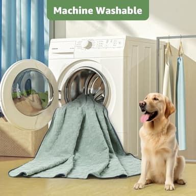 LOOBANI Washable Pee Pads for Dogs: 2 Pack Super Absorbent Reusable Puppy Pads, Leakproof and Waterproof Dog Training Pads Whelping Pads for Potty, Floor, Crate, Couch Bed and Travel, 18"x24" - Image 6