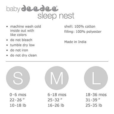 Baby Deedee Sleep Nest Sleeping Sack, Warm Baby Sleeping Bag fits Newborns and Infants,Large (18-36 Months) - Image 6