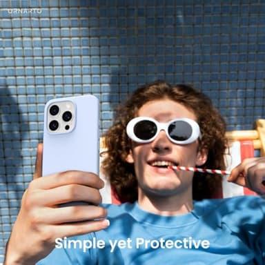 ORNARTO Compatible with iPhone 16 Pro Case 6.3", Slim Liquid Silicone 3 Layers Soft Gel Rubber Shockproof Protective Case with Anti-Scratch Microfiber Lining-Baby Blue - Image 6