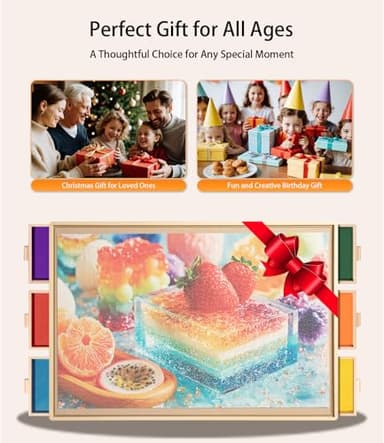 Join&Joy 1500 Piece Puzzle Board Pro, with 6 Drawers & Cover, 34" x 25", Sort-Wise Colorful Felt Drawers, Wooden Jigsaw Puzzle Board, Birthday Gifts for Mom - Image 7