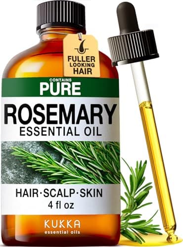 KUKKA Rosemary Essential Oils - 4 Fl Oz - for Hair, Skin, Diffuser, Aromatherapy & DIY Soap Making Scent - Image 1