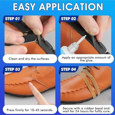 Shoe Glue 35g, Heavy Duty Shoe Glue Sole Repair Kit, Waterproof & Fast Drying Shoe Repair Adhesive for Sole, Sneaker, Leather, Boot, Heel, Sandal, Handbags and More - Image 7