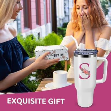 AiHeart Personalized Gifts for Women,Birthday Gift for Sister,Wife,Best Friend,Monogrammed Customized Gifts,Travel Tumbler,Iced Coffee Tumbler,for Christmas,Halloween-S - Image 6