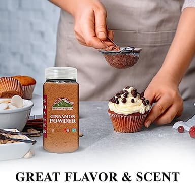 Himalayan Chef Organic Cinnamon Powder, Free from additives & Artificial Flavor Dyes, Non GMO, Gluten Free& Vegan Certified, Unique Cinnamon Powder Shaker 5.29 Oz - Image 5