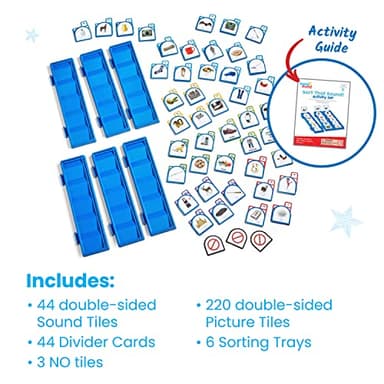 hand2mind Sort That Sound! Activity Set​, Phonemic Awareness, ESL Teaching Materials, Science of Reading Manipulatives, Letter Sounds for Kindergarten, Speech Therapy Tools, Phonics Flash Cards - Image 3