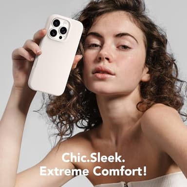 GONEZ Magnetic for iPhone 16 Pro Case, Compatible with MagSafe, [Screen Protector + Camera Lens Protector], Silicone Shockproof Anti-Scratch Protective Phone Case 6.3 inch, Stone - Image 9