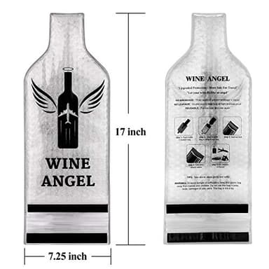 [UPGRADED PROTECTION] 4 Set (8 pcs) Reusable Wine Bags for Travel, Wine Travel Protector, Bottle Travel Sleeve Case For Airplane, Car, Cruise, TRIPLE Protection Luggage Leak-Proof Safety Impact Resist - Image 7