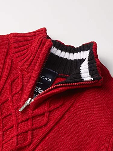 Nautica Baby Boys' 2-Piece Sweater Set with Pants, Roasted Rouge, 12 Months - Image 3