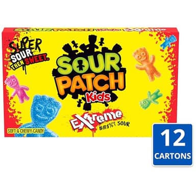 SOUR PATCH KIDS Extreme Sour Soft & Chewy Candy, Bulk Candy, 12 - 3.5 oz Boxes - Image 3