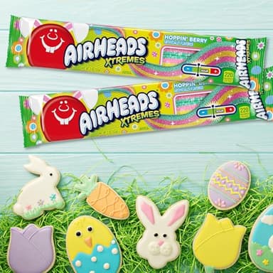 Airheads Xtremes, Sweetly Sour Spring Edition Hoppin Berry Flavored Candy Belts, Easter Baskets, 2oz (Pack of 18) - Image 5